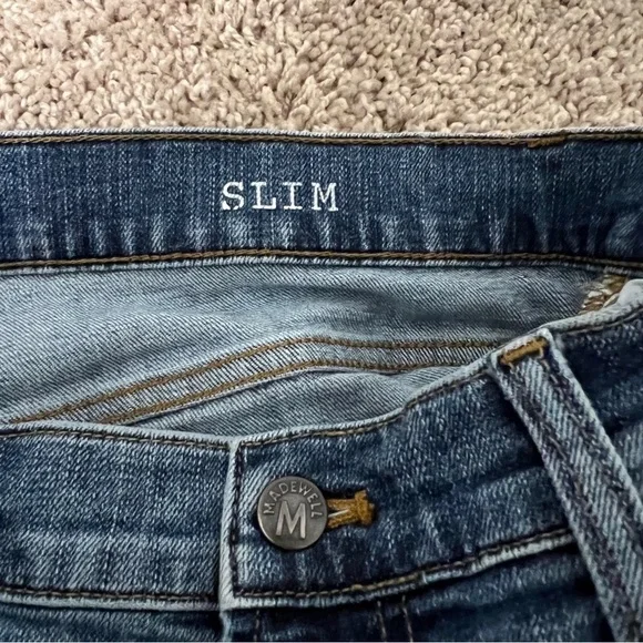 Madewell Slim Wash Denim Casual Stretchy Jeans US Men's 36x32 - Picture 7 of 10
